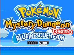 Descargar el ROM de Pokemon Mystery Dungeon - Blue Rescue Team (Kiosk Demo)
