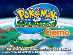Descargar el ROM de Pokémon Ranger (Kiosk Demo)