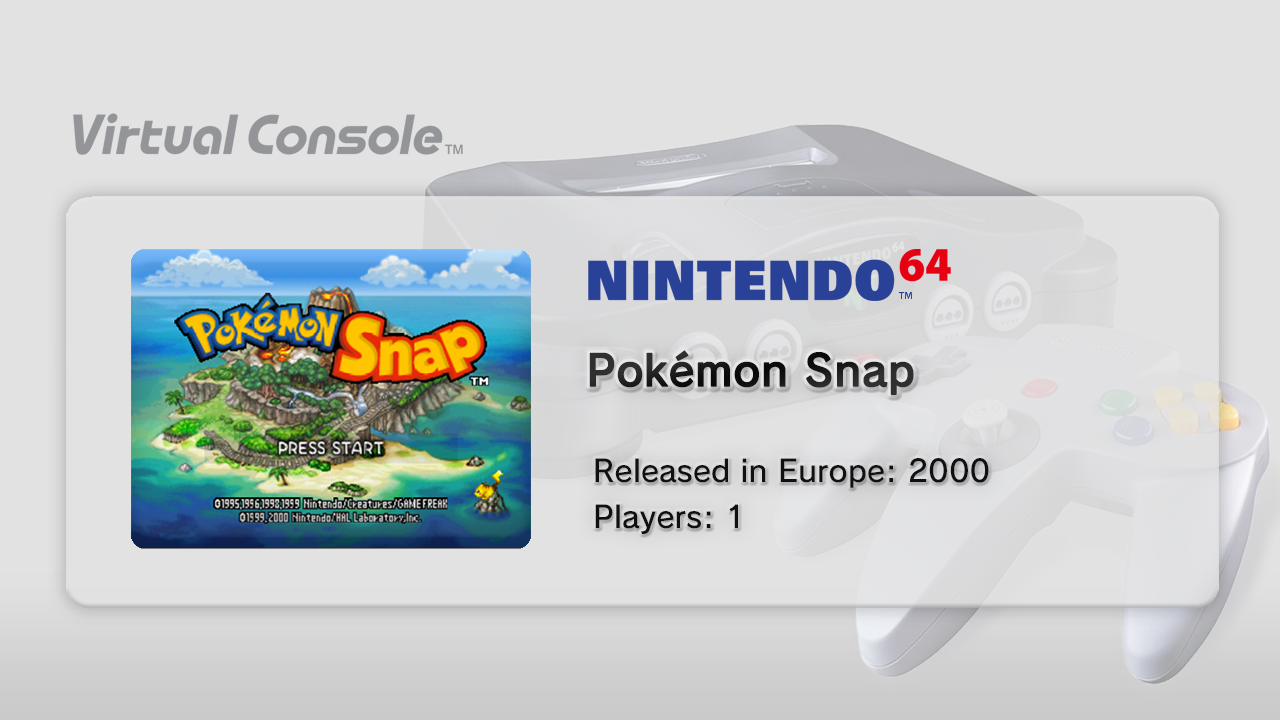 Descargar el ROM de Pokémon Snap (Consola Virtual Wii U)